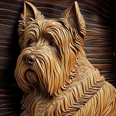 3D model st Flanders Bouvier dog (STL)